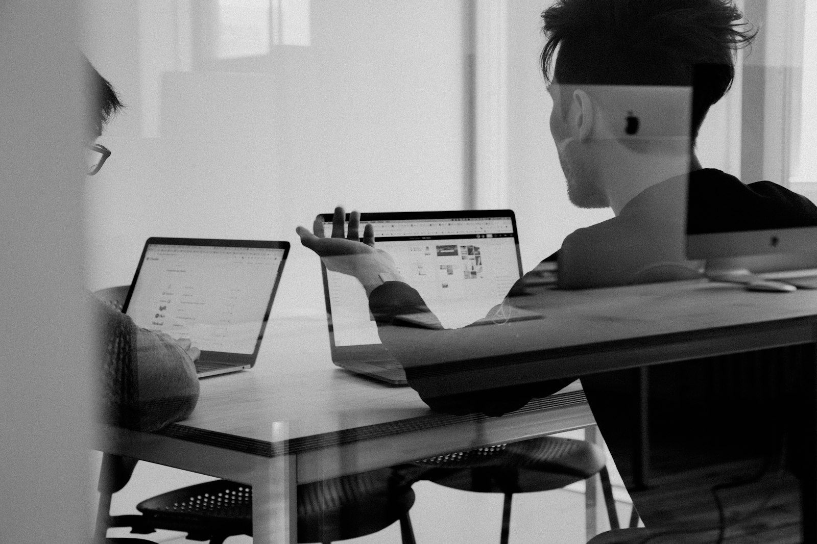 Digital strategy planning session with data visualization